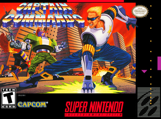 CAPTAIN COMMANDO  - SNES (W/BOX & MANUAL)