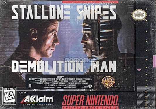 DEMOLITION MAN  - SNES (W/BOX & MANUAL)