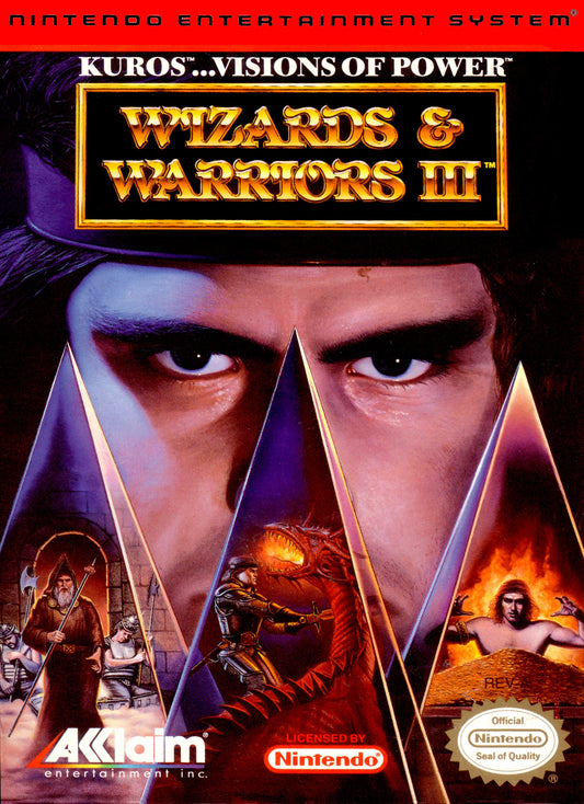 WIZARDS & WARRIORS III: KUROS VISIONS OF  - NES