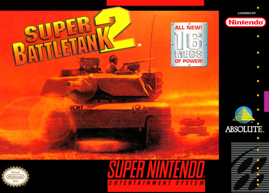 SUPER BATTLETANK 2  - SNES (W/BOX & MANUAL)