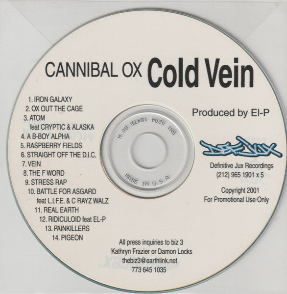 CANNIBAL OX  - COLD VEIN (DLX ED)