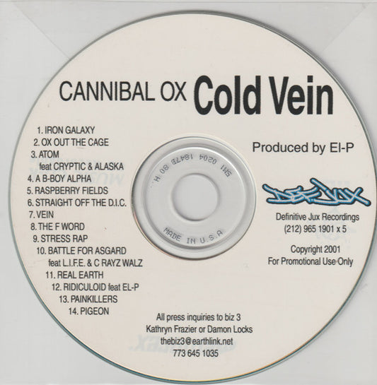 CANNIBAL OX  - COLD VEIN (DLX ED)