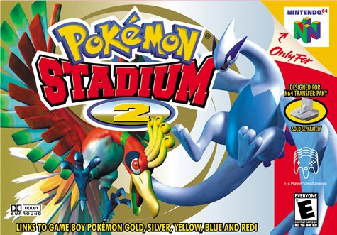 POKEMON STADIUM 2  - N64 (W/BOX & MANUAL)