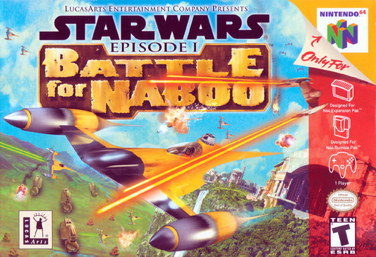 STAR WARS: BATTLE FOR NABOO  - N64 (W/BOX & MANUAL)
