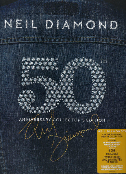DIAMOND, NEIL  - 50TH ANNIVERSARY COLLECTOR'S ED (5CDS/BL
