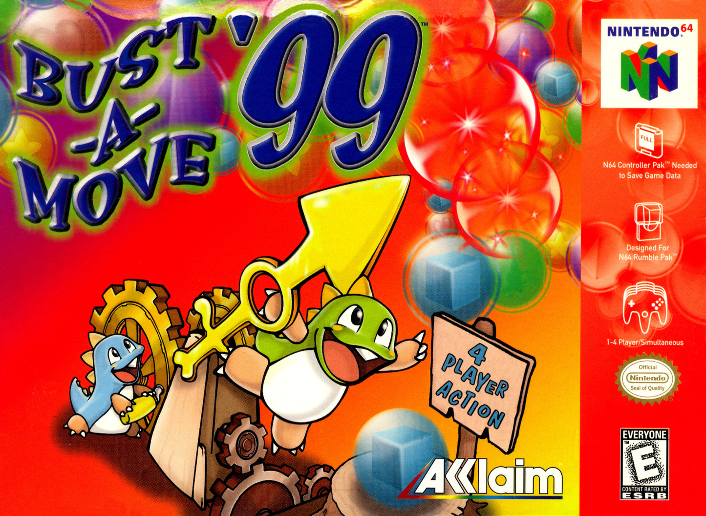 BUST-A-MOVE 99  - N64 (W/BOX & MANUAL)