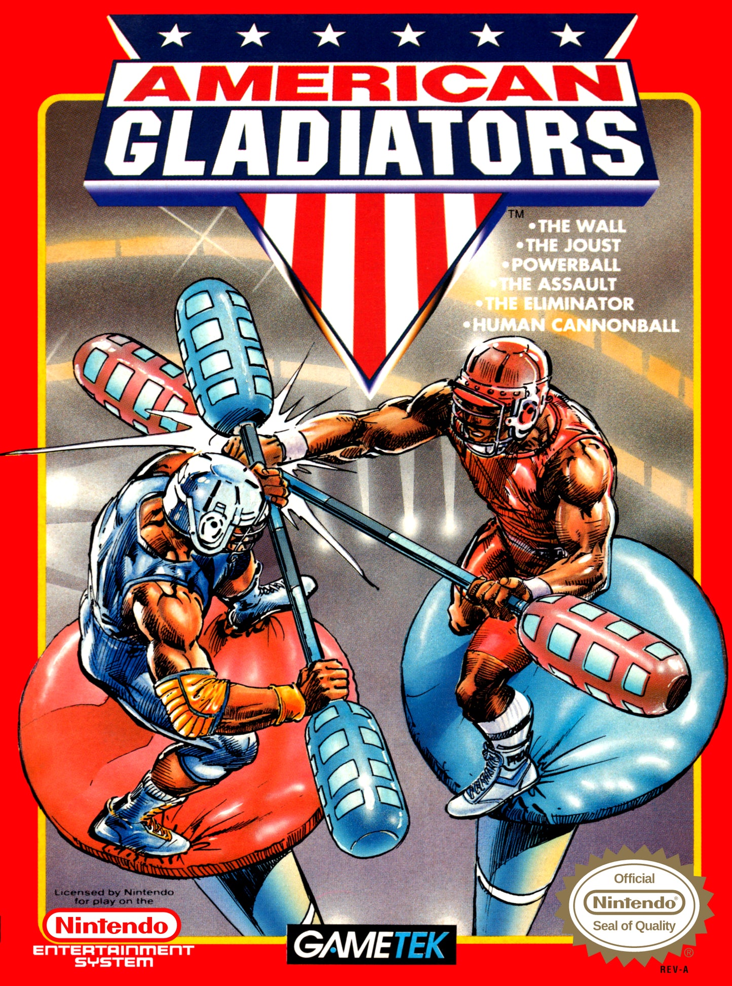 AMERICAN GLADIATORS  - NES