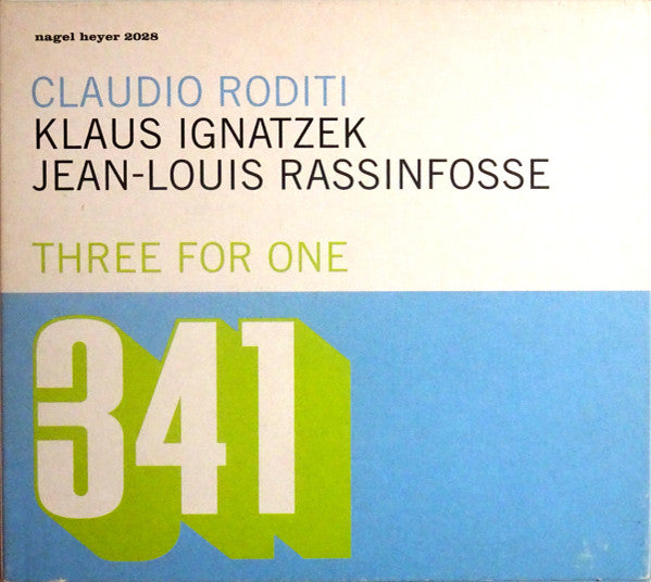 RODITI, CLAUDIO  - THREE FOR ONE