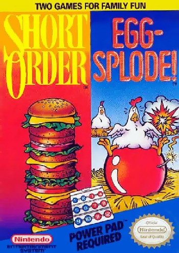 SHORT ORDER/EGGSPLODE  - NES