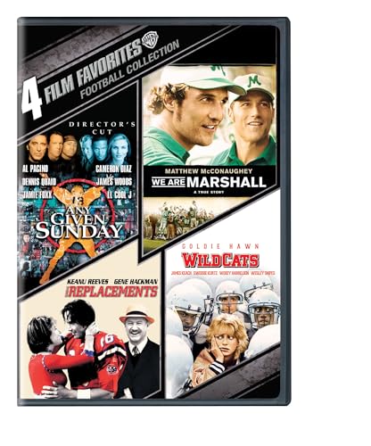 4 FILM FAVORITES: FOOTBALL COLLECTION: WE ARE MARSHALL / ANY GIVEN SUNDAY: DIRECTOR'S CUT / THE REPLACEMENTS / WILDCATS