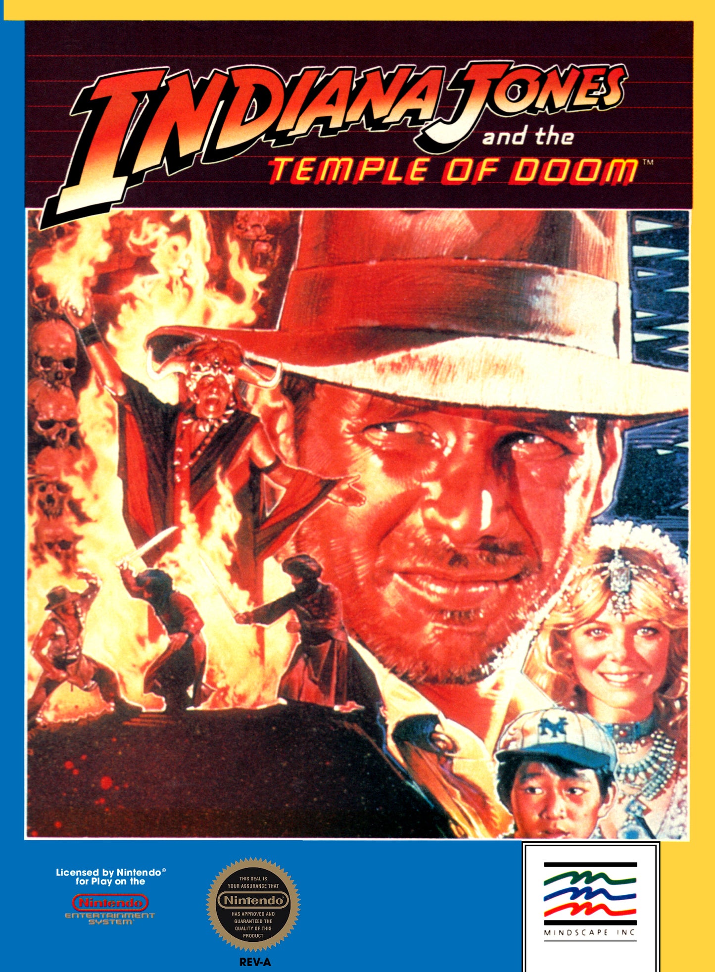 INDIANA JONES & THE TEMPLE OF DOOM  - NES
