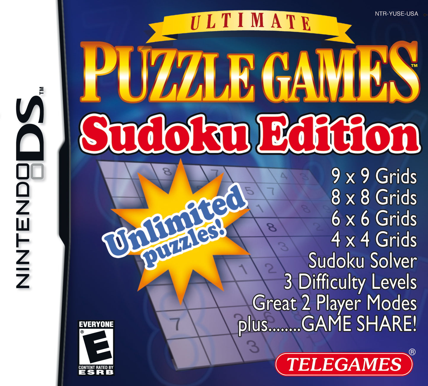 ULTIMATE PUZZLE GAMES: SUDOKU EDITION  - DS
