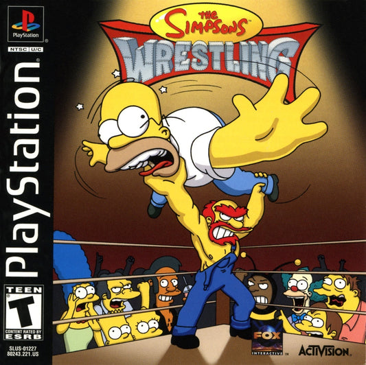 SIMPSONS WRESTLING  - PS1