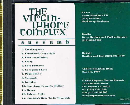 VIRGIN WHORE COMPLEX  - SECCUMB