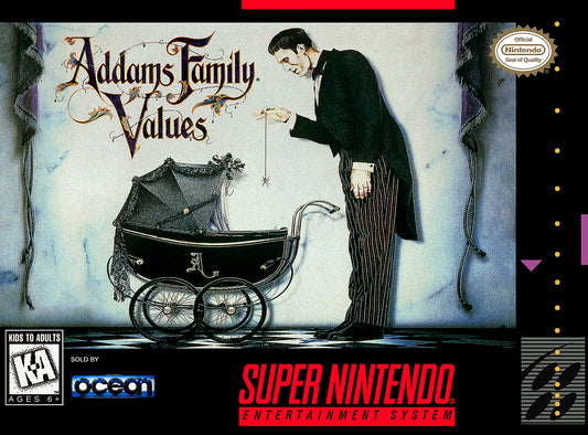 ADDAMS FAMILY VALUES  - SNES (W/BOX)