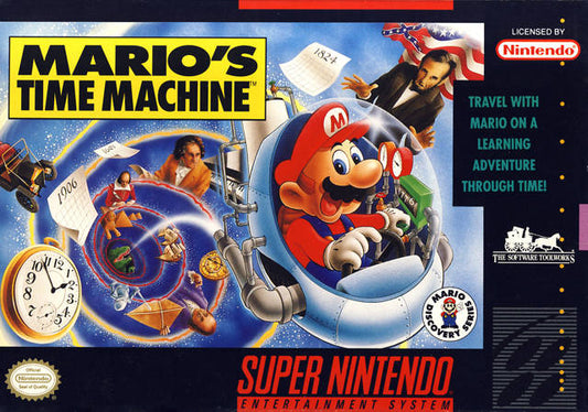 MARIO'S TIME MACHINE  - SNES