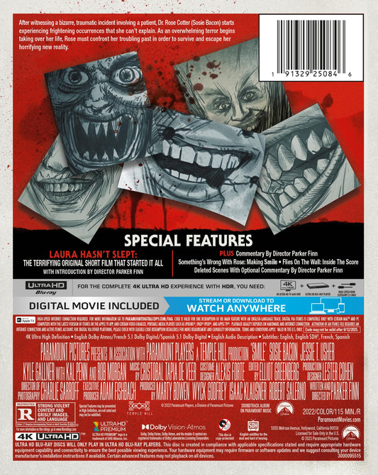 SMILE - BLU-4K-2022-SOSIE BACON-STEELBOOK