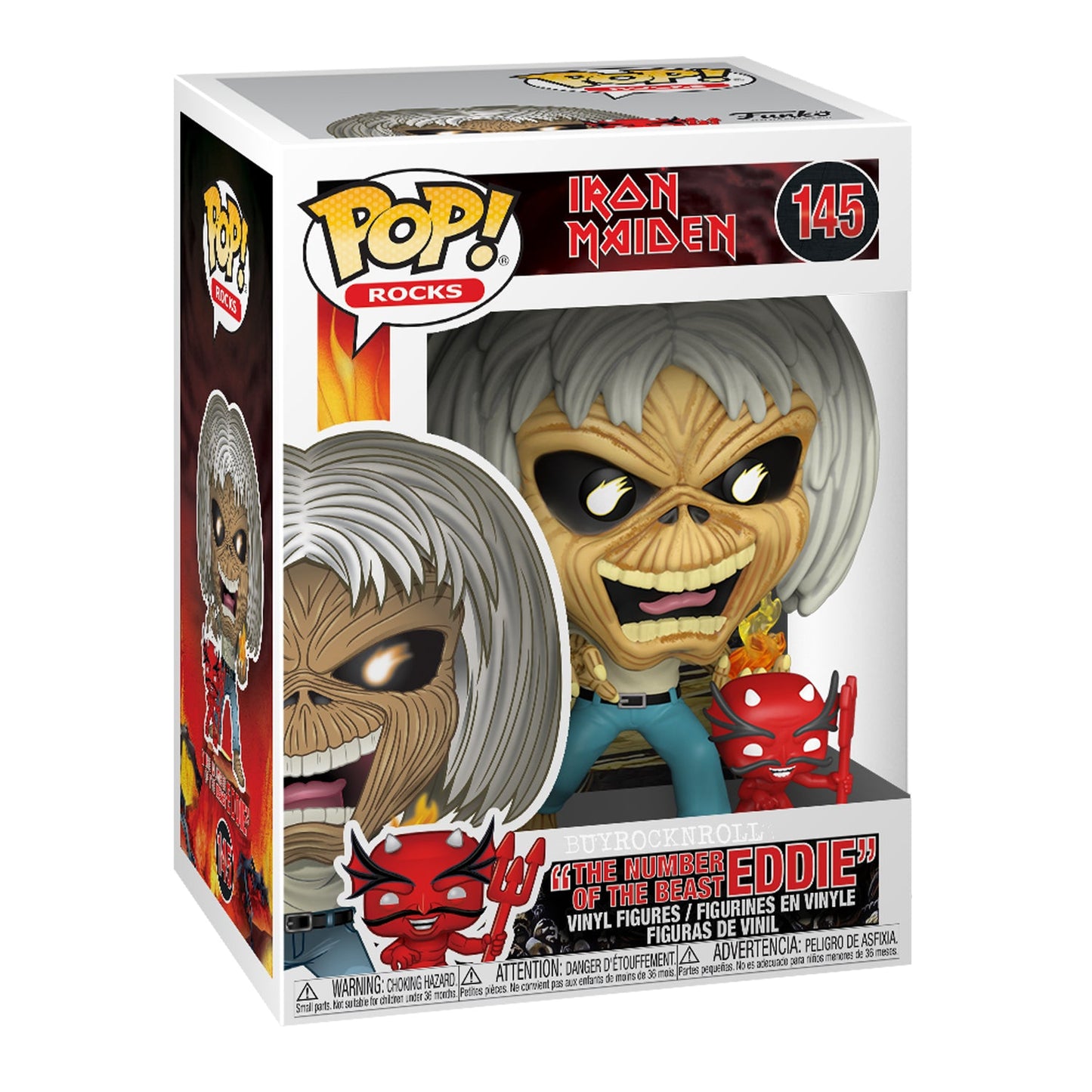 IRON MAIDEN: EDDIE #143-146 - FUNKO POP SET OF 4