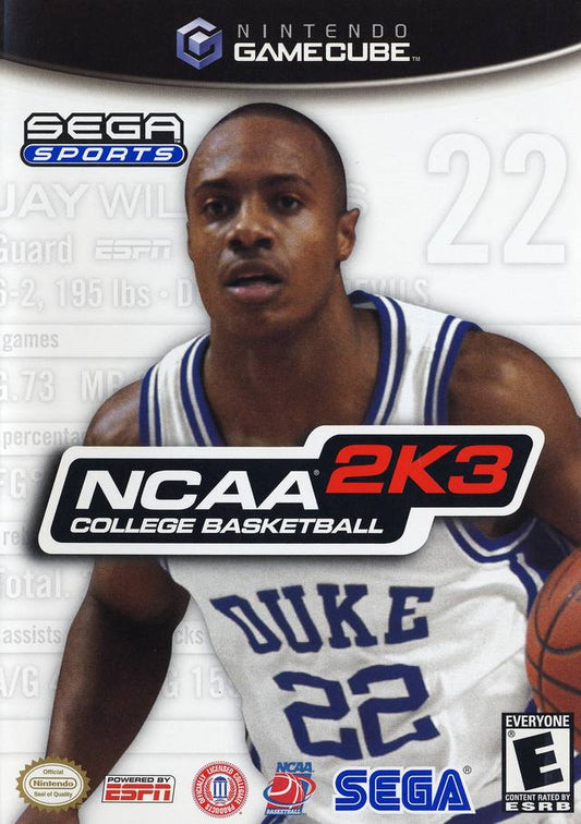 NCAA COLLEGE BASKETBALL 2K3 (RARE)  - GCB