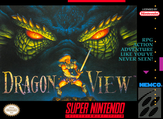 DRAGON VIEW  - SNES (W/BOX & MANUAL)
