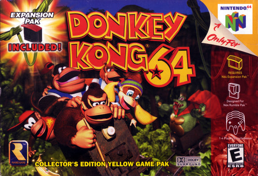 DONKEY KONG 64 (YELLOW CART)  - N64 (W/BOX)