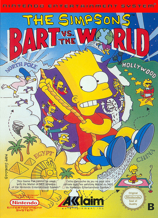 SIMPSONS: BART VS. THE WORLD  - NES