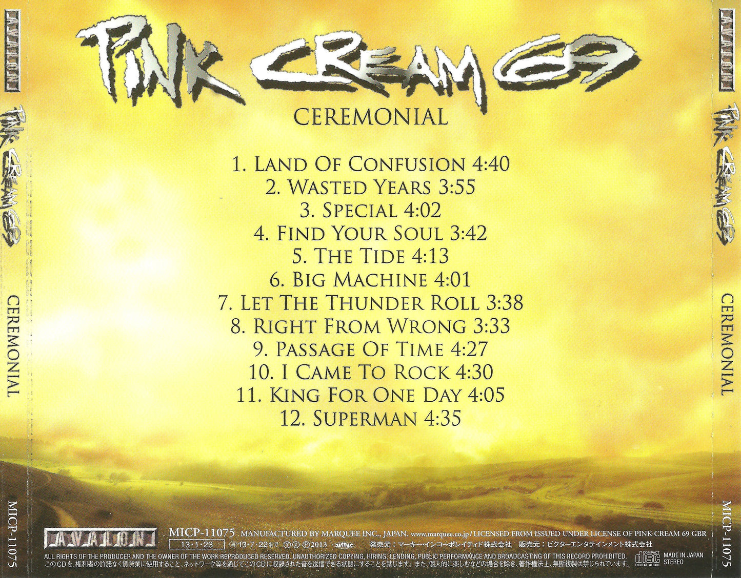 PINK CREAM 69  - CEREMONIAL