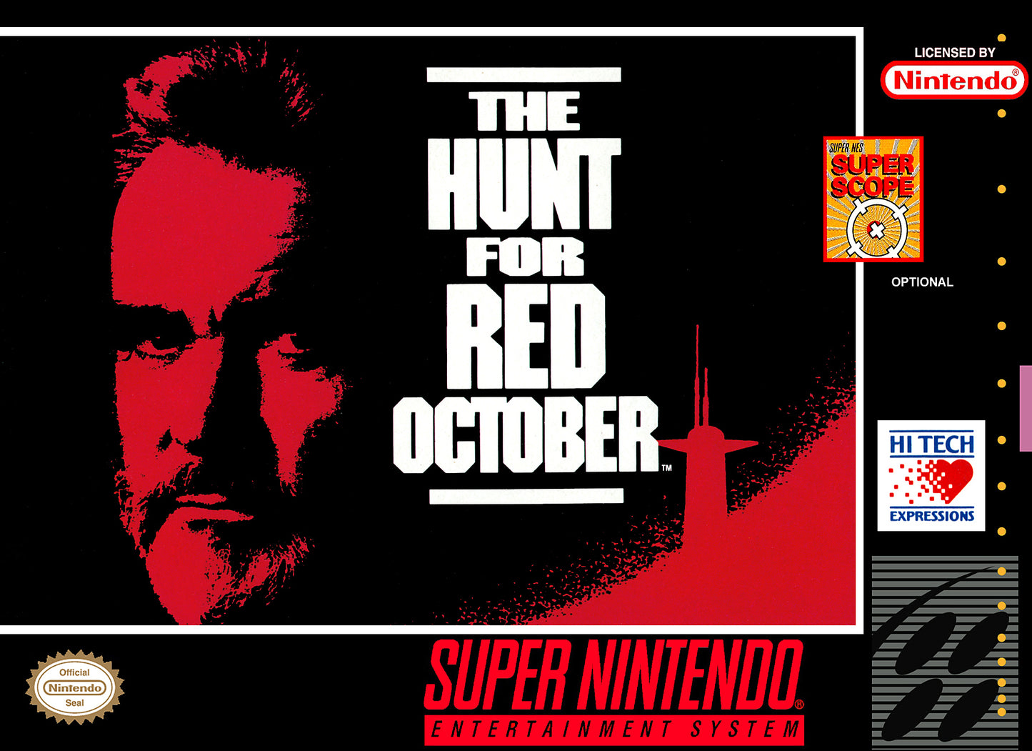 HUNT FOR RED OCTOBER  - SNES (W/BOX)