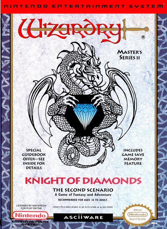 WIZARDRY: KNIGHT OF DIAMONDS SECOND SCEN  - NES