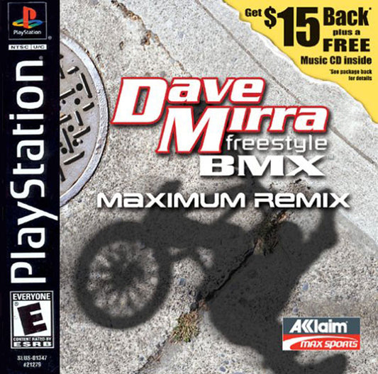 DAVE MIRRA FREESTYLE BMX: MAXIMUM REMIX  - PS1