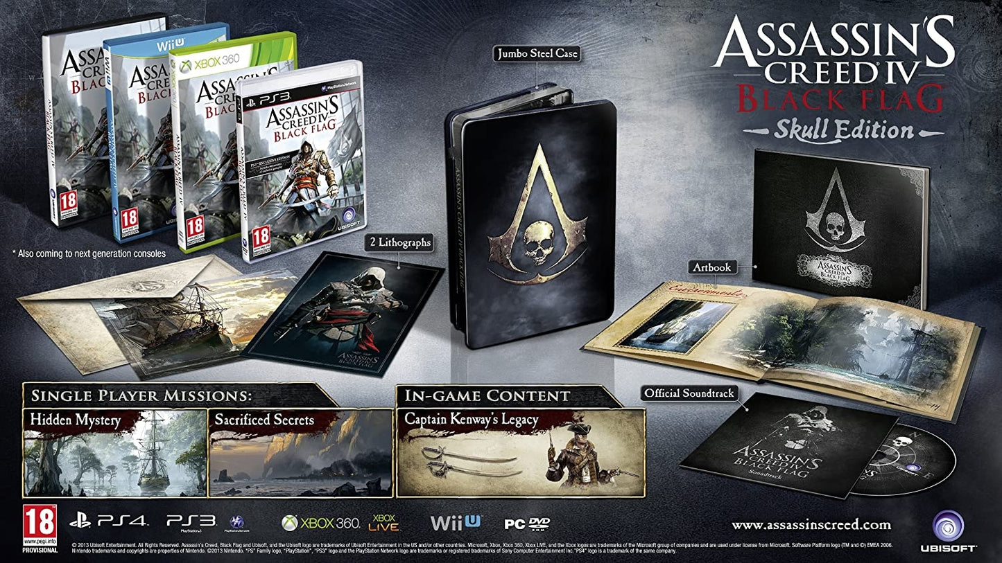 ASSASSIN'S CREED IV: BLACK (W/BOX & STAT  - PS3