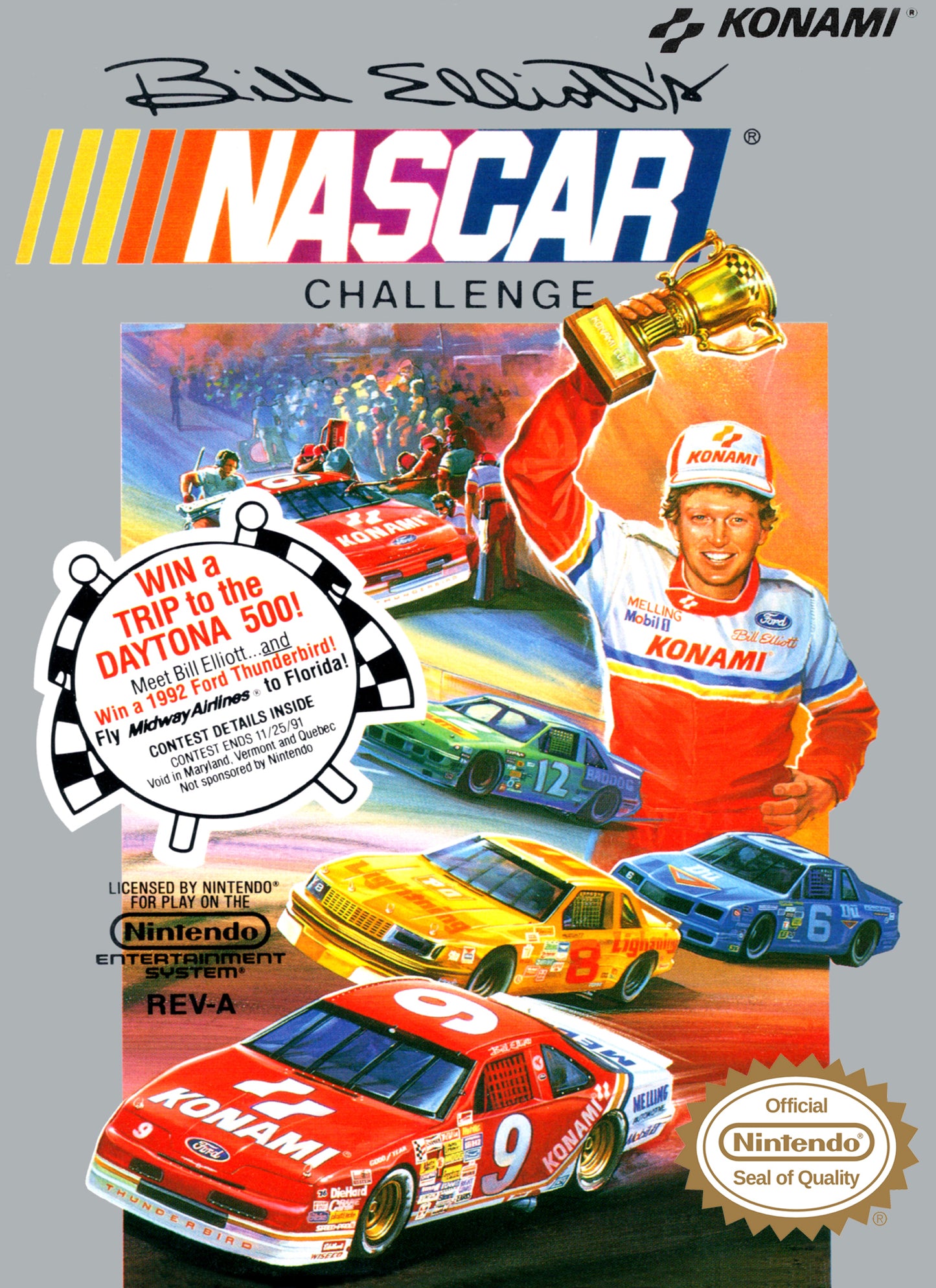 BILL ELLIOTT'S NASCAR CHALLENGE  - NES