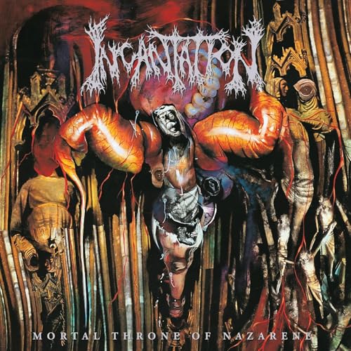 INCANTATION - MORTAL THRONE OF NAZARENE (REISSUE) (CUSTOM RIPPLE VINYL)