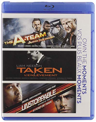 A-TEAM/TAKEN/UNSTOPPABLE - BLU-TRIPLE FEATURE