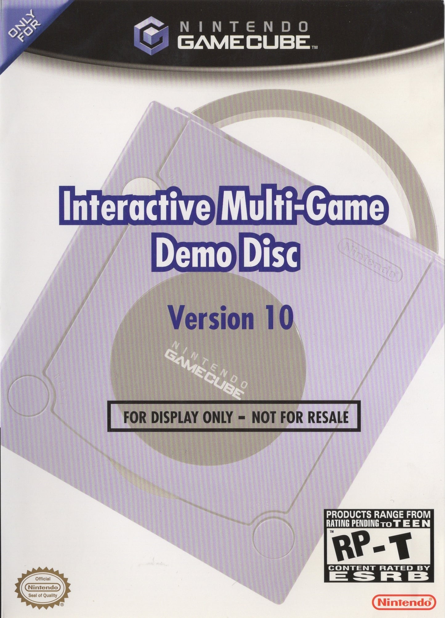 INTERACTIVE MULTI-GAME DEMO DISC #10  - GCB