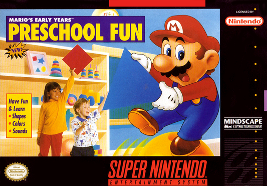 MARIO'S EARLY YEARS: PRESCHOOL FUN  - SNES