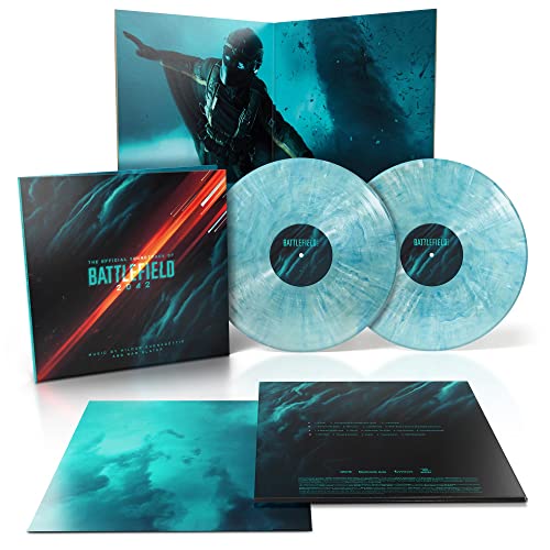 HILDUR GU?NADOTTIR & SAM SLATER - BATTLEFIELD 2042 (OFFICIAL SOUNDTRACK) RISING TIDES 'BLUE W/ WHITE BURST VINYL