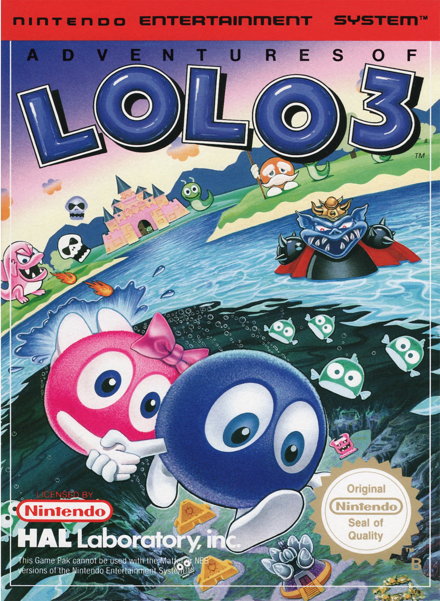ADVENTURES OF LOLO 3  - NES