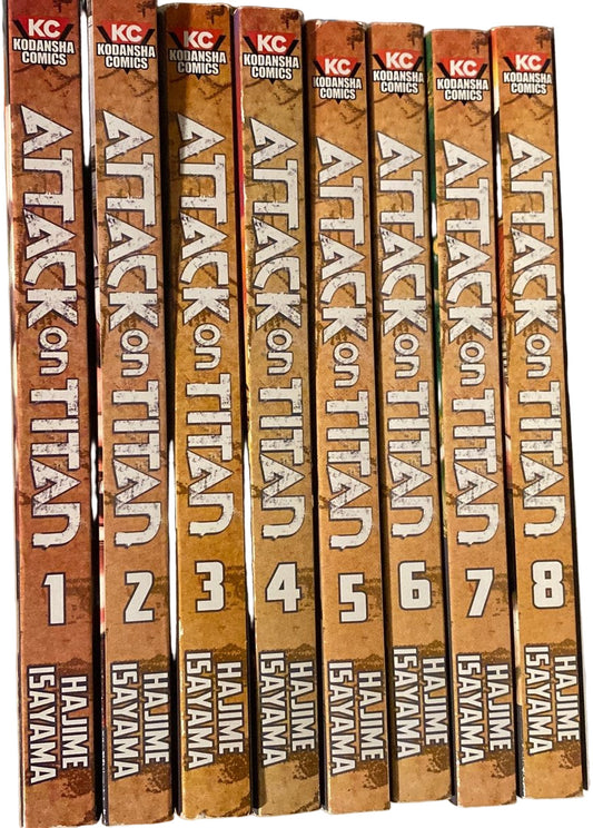 ATTACK ON TITAN - MANGA-VOL. 1-8