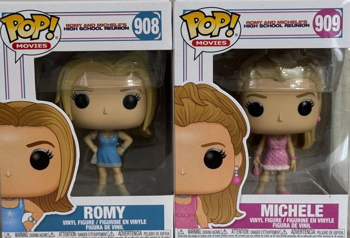 ROMY & MICHELE'S HIGHSCHOOL REUNION: ROMY #908/MICHELE #909 - FUNKO POP! SET OF 2