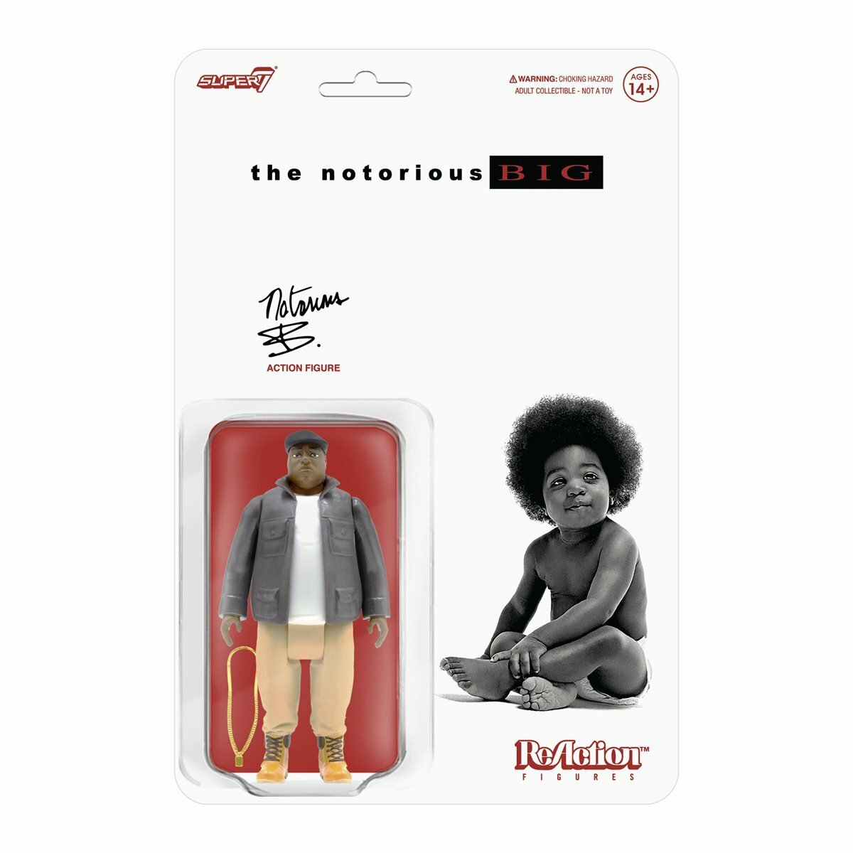 NOTORIOUS B.I.G: THE ORIGINAL - SUPER 7-REACTION-3.75"