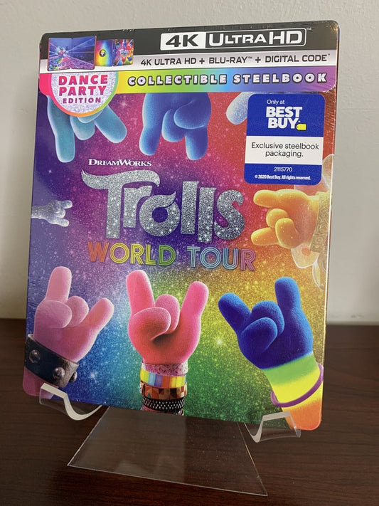 TROLLS: WORLD TOUR - BLU-4K-INC. BLU COPY (STEELBOOK)
