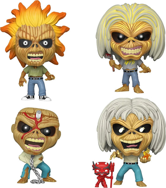 IRON MAIDEN: EDDIE #143-146 - FUNKO POP SET OF 4