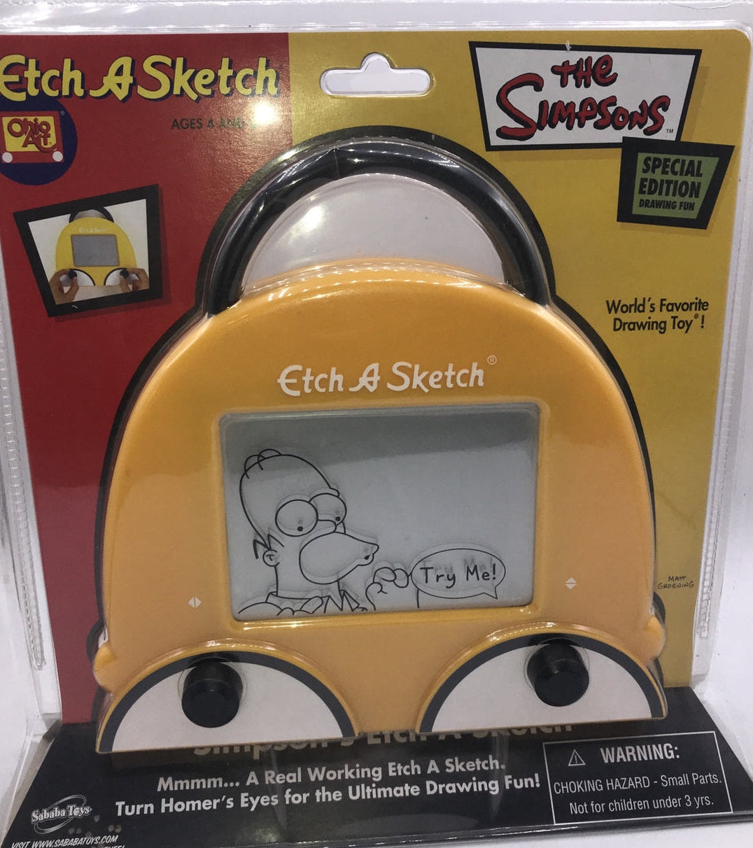 SIMPSONS: ETCH A SKETCH (HOMER) - SABABA TOYS-SPECIAL EDITION-2004