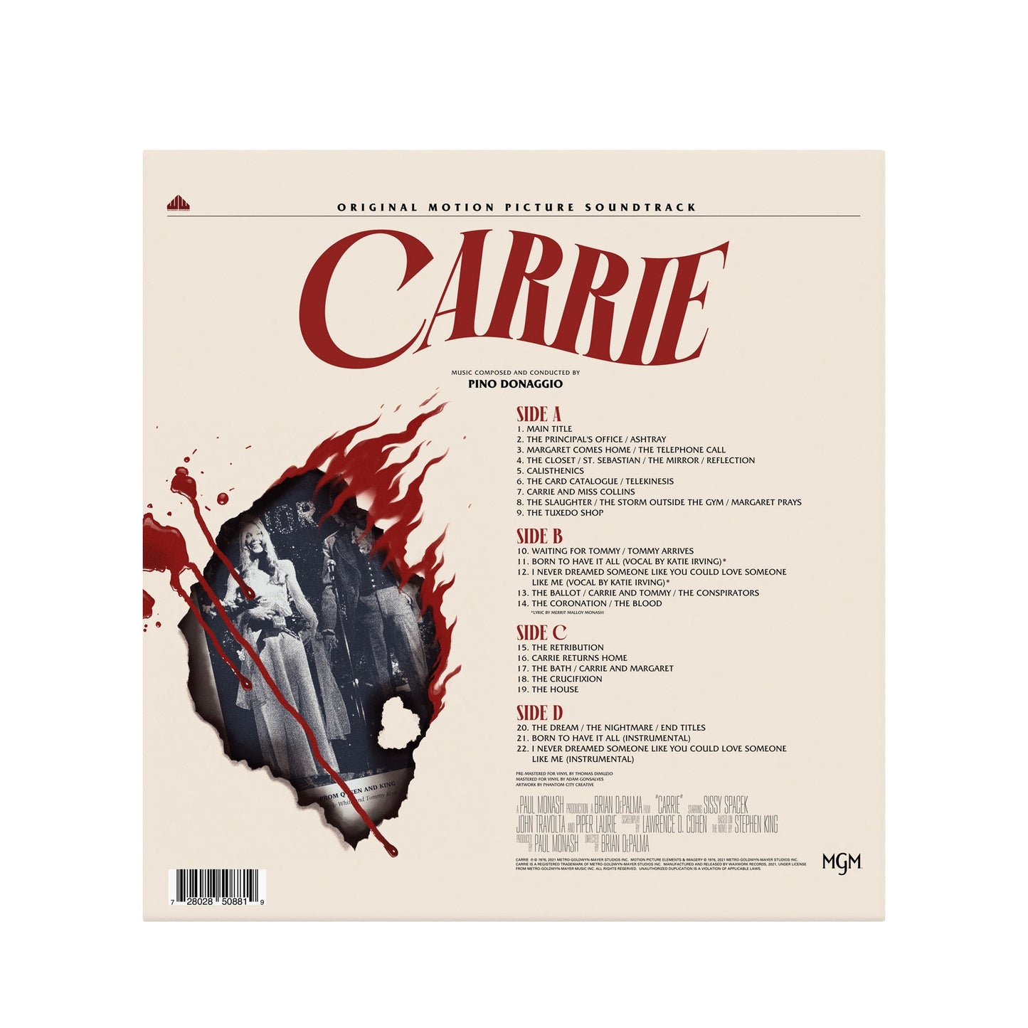PINO DONAGGIO - CARRIE OST (180G/PROM FIRE VINYL)