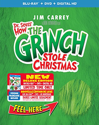 HOW THE GRINCH STOLE CHRISTMAS  - BLU-2000-JIM CARREY-INC. DVD COPY-DELUXE